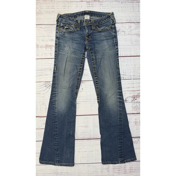 True Religion Denim - Vintage True Religion Super Joey Jeans Women's Size 27 MADE IN USA Flared